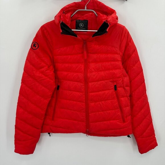 Backcountry Teo Down Jacket in Red sz S Women's Full Zip Insulated Hooded - Picture 1 of 10
